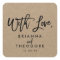 Chic Hand Lettered Rustic "With Love" Favour Label
