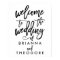 Chic Hand Lettered Wedding Welcome Sign