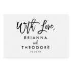 Chic Hand Lettered Wedding With Love