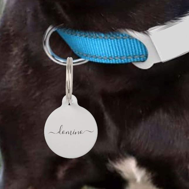 Chic Handwritten Dog Cat Pet Identification ID Tag (Creator Uploaded)