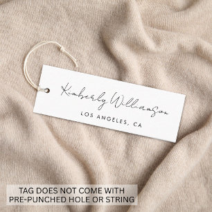 Chic Handwritten Script Hang Tag