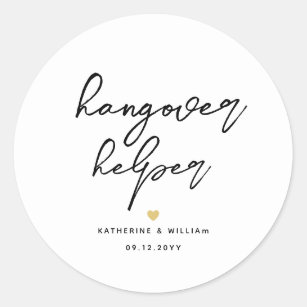  Chic Hangover Helper Recovery Kit Favour  Classic Round Sticker
