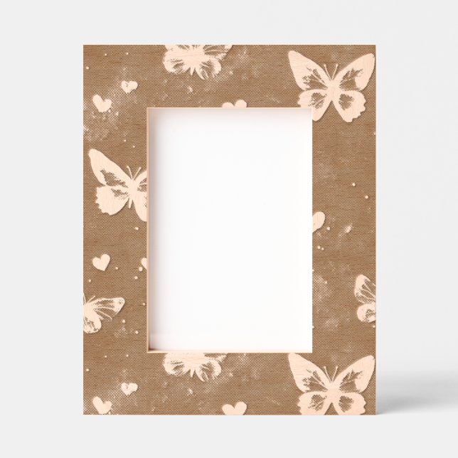 Chic Hearts & Butterflies Etched Frames (Front)