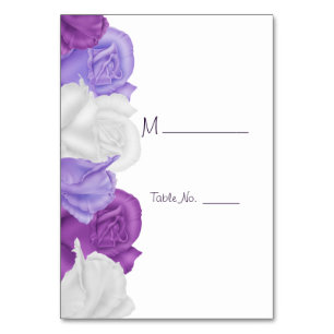 Chic Heirloom Roses Wedding Table Number