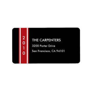 Chic Holiday Band Holiday Address Label