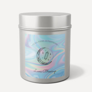 Chic Holographic Magical Intention Candles Label