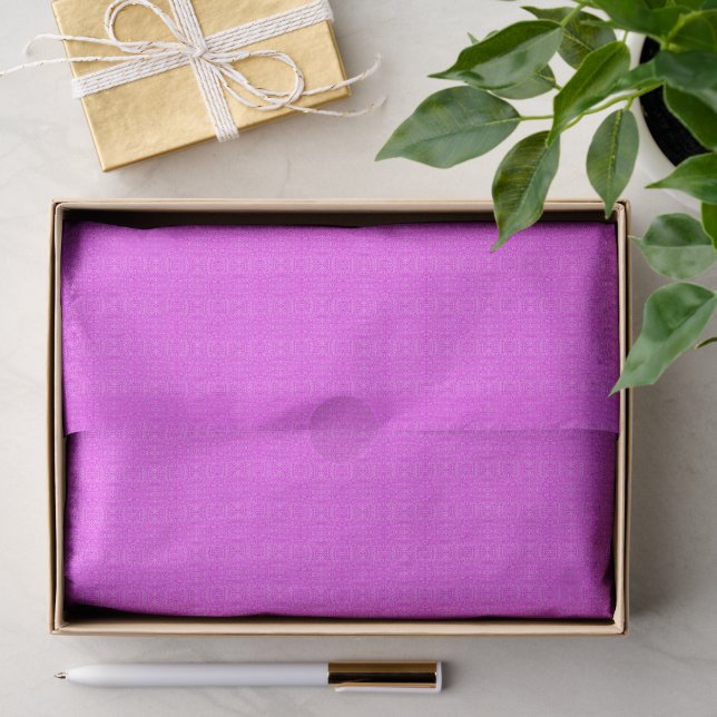 Chic Hot Pink Motif for Birthday and All Occasions Tissue Paper (Gift)