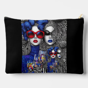 "Chic Illusions – Artistic Cosmetic Bag" Accessory Pouch