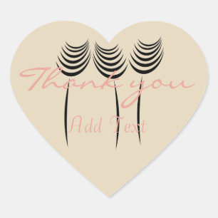 Chic Ink Art Thank you Sticker