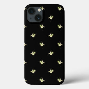 Chic iPad Case: Lilies of the Valley on Black iPhone 13 Case