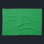 Chic Kelly Green Create Your Own Blank Custom Tea Towel<br><div class="desc">Create Your Own Custom Upload Add Your Monogram Initial Photo or Logo Text Name Elegant Modern Cute Kitchen & Dining / Table & Kitchen Linens/ Blank Template Kelly Green Solid Colour Kitchen Towel.</div>