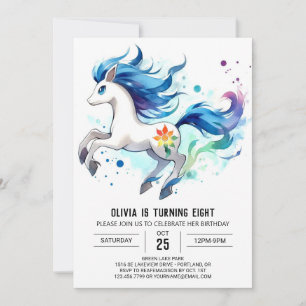 Chic Kids Horse Birthday Invitation
