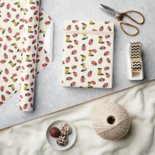 Chic Ladybug Elegance Wrapping Paper