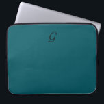 CHIC laptop sleeves_SOLID 02 Sleeve<br><div class="desc">CHIC laptop sleeves_SOLID  DIC02 TEAL ,  BLACK MONOGRAM</div>