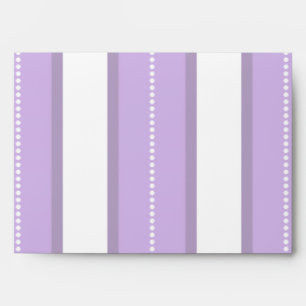 Chic Lavender Purple And White Stripes Pattern Envelope