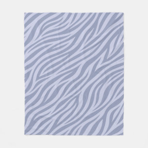 Chic Lavender Zebra Stripe Fleece Blanket