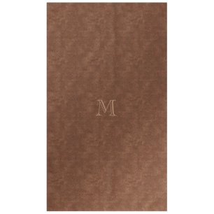 Chic Leather Copper Look Tablecloth