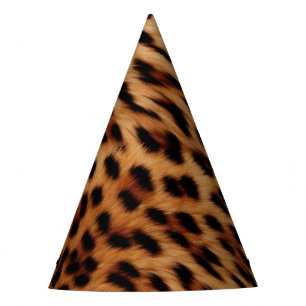 Chic Leopard Animal Birthday Party Hat