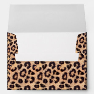 Chic Leopard Print Elegant Animal Envelope