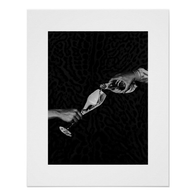 Chic Leopard Print Poster  (Front)