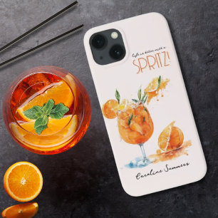 Chic Life Is Better With A Spritz Watercolor iPhone 13 Case