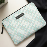 Chic Light Blue Diamonds Pattern