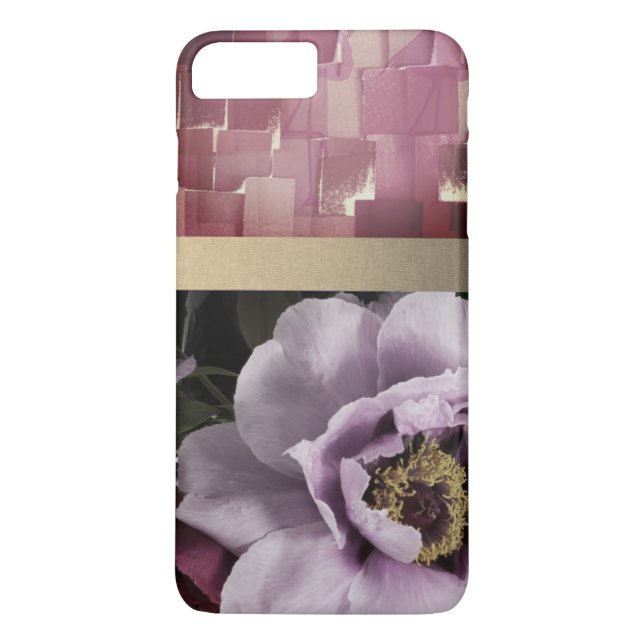 Chic lilac Rose Art Phone Case (Back)