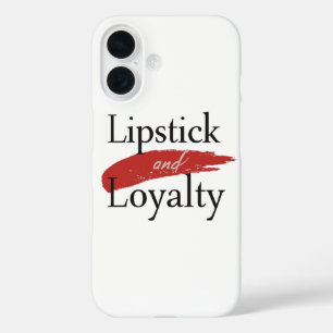 Chic Lipstick Smear and Loyalty iPhone 16 Case