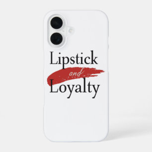 Chic Lipstick Smear and Loyalty iPhone 16 Case