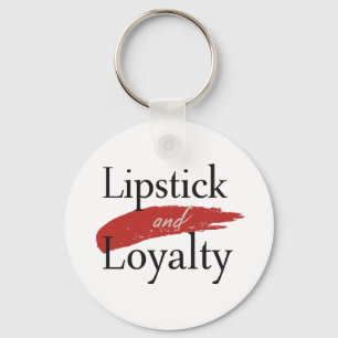 Chic Lipstick Smear and Loyalty Key Ring