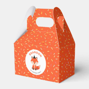 Chic Little Baby Fox Party Hat Birthday Favour Box