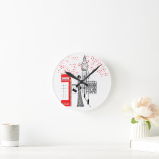 Chic London Glamour Art Wall Clock