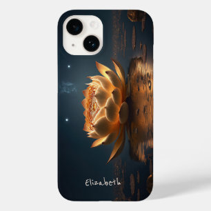 Chic Lotus Flower Dark Case-Mate iPhone 14 Case
