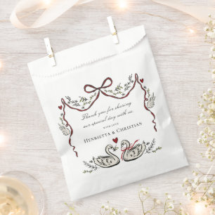 Chic Love Birds Wedding Favour Bags