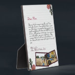 Chic Lovely Personalised Love Letter Handwritten Plaque<br><div class="desc">For the Best grandmother and Mum gifts, Modern trendy Instagram family photo collage with your custom photos collage, with your personal message, and names for that special keepsake packed with years of memories. We love you, Mum, Grandma ... ... . DESIGN TIPS: Customise further to alter text size or font....</div>