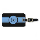 CHIC LUGGAGE/BAG TAG_153 BLUE/BLACK/MONOGRAM