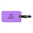 CHIC LUGGAGE/BAG TAG_191 PURPLE/BLACK/MONOGRAM