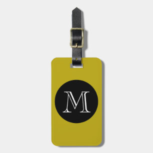 CHIC LUGGAGE/BAG TAG_191 YELLOW/BLACK/MONOGRAM LUGGAGE TAG