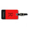 CHIC LUGGAGE TAG_BLACK/WHITE /RED