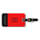 CHIC LUGGAGE TAG_BLACK/WHITE /RED