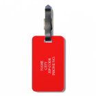 CHIC LUGGAGE TAG_BLACK/WHITE /RED