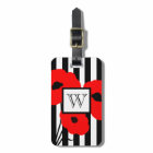CHIC LUGGAGE TAG_MOD 01 RED POPPIES