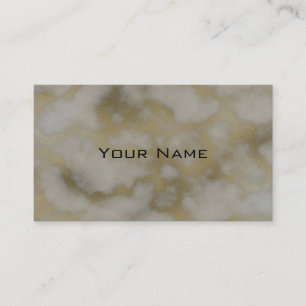 Chic Luxury Grey & Gold Marble Pattern Background Business Card