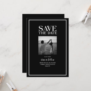 Chic Magazine Style Save the Date Invitation