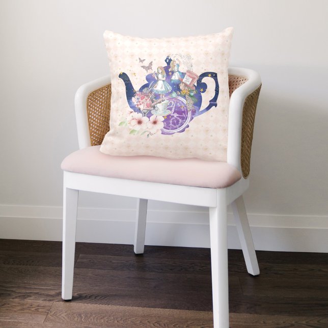 Chic Magical Storybook Alice In Wonderland Teapot Cushion (Creator Uploaded)