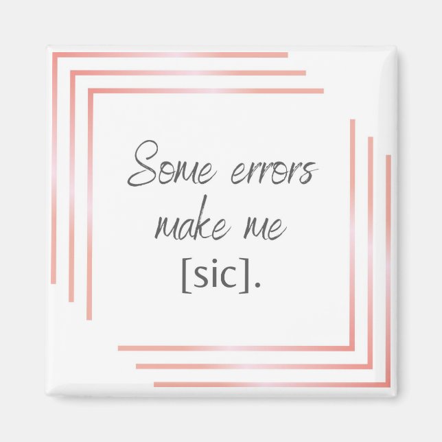 Chic Magnet for your favourite language lover (Front)