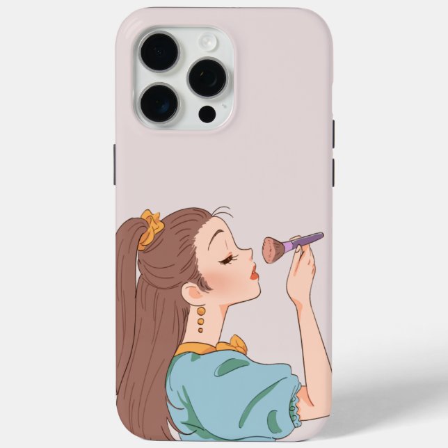 Chic Makeup Girl Phone Case – Beauty & Glamour  (Back)
