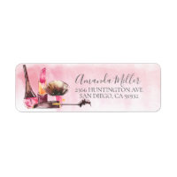 Chic Makeup Return Address Label