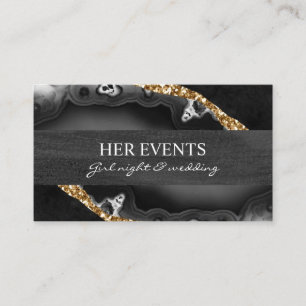 Chic Marble Design Cards for Event Manager