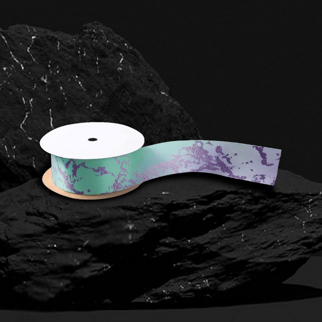 Chic Marble | Lavender Purple and Mint Green Satin Ribbon (Creator Uploaded)